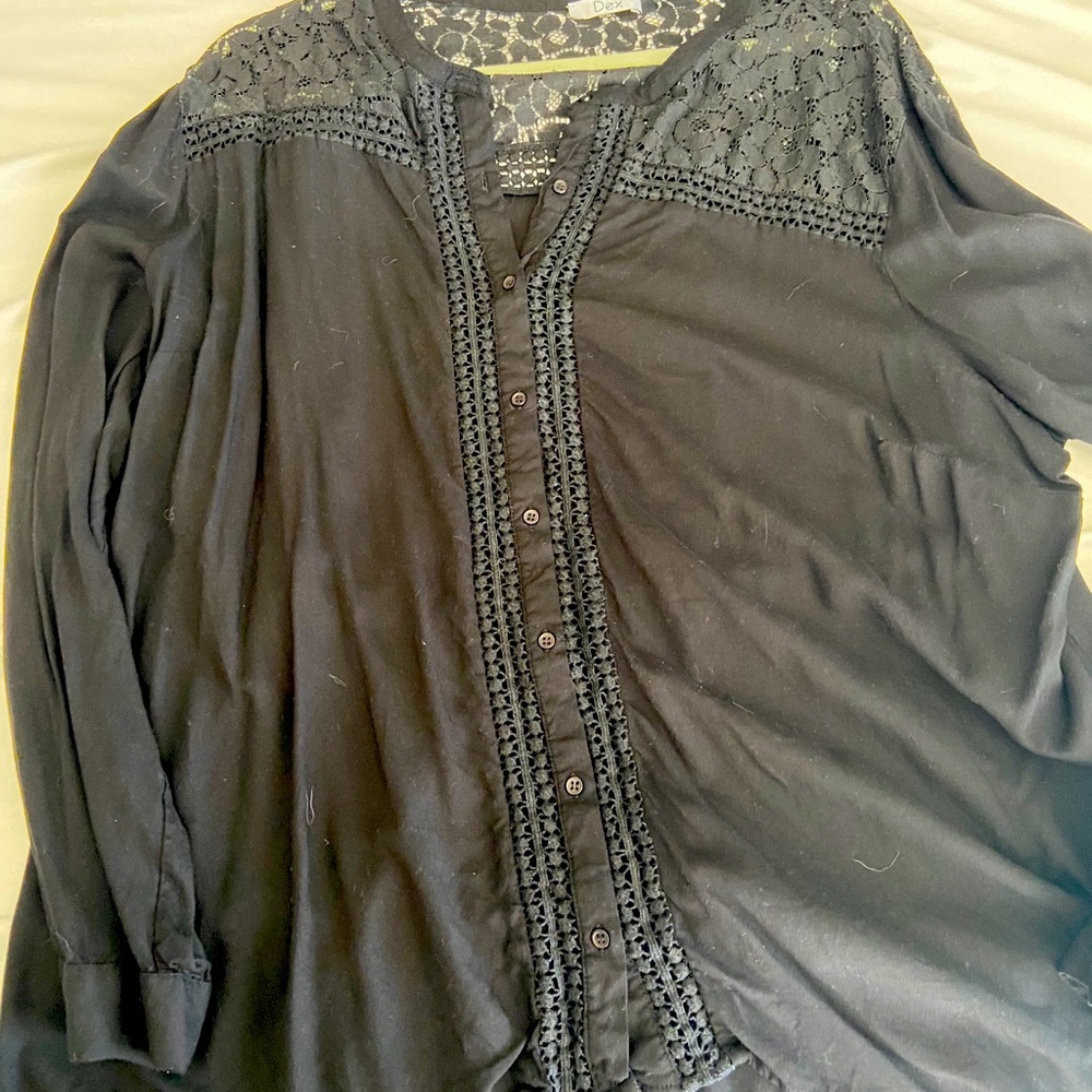 ‼️4/$20 SALE ‼️ Black Button Up Blouse